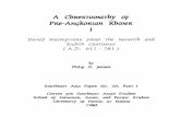 A ChReSTOmathy l'xe-Angkoruan KhmeR. · A ChReSTOmathy OF l'xe-Angkoruan KhmeR. I. DaTeo InSCRIpTIOnS FRom The SevenTh ana EIghTh CenTuRIes (A.D. 611 - 781 ) By. Phzl.lp N. Jennex