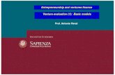 Prof. Antonio Renzi - uniroma1.it · needed to measure the unlevered value of a venture. The unlevered value refers to the value of an initiative when it is entirely financed with