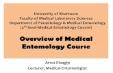 Overview of Medical Entomology Course · Department of Parasitology & Medical Entomology (4th level-Medical Entomology Course) Overview of Medical Entomology Course ... life cycle
