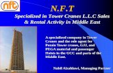 Specialized in Tower Cranes L.L.C Sales & Rental Activity in Middle East · 2019-07-16 · Specialized in Tower Cranes L.L.C Sales & Rental Activity in Middle East A specialized company
