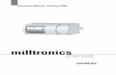 milltronics - PRTS Manual.pdf7ML19985DJ01 Milltronics BW100 - INSTRUCTION MANUAL Page 1 mmmmm Introduction Milltronics BW100 The Milltronics BW100 is an economical integrator for use