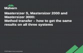 Mastersizer S, Mastersizer 2000 and Mastersizer 3000 ... · ›A particle can be described as a discrete sub-portion of a substance, e.g. solid particles liquid droplets or gas bubbles