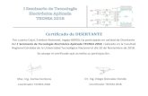 Certificado de DISERTANTE · Certificado de DISERTANTE Por cuanto Cajal, Esteban Natanael, legajo 66950, ha participado en calidad de Disertante del 1 Seminario de Tecnología Electrónica