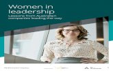 Women in leadership · 2019-01-18 · Women in leadership: Lessons from Australian companies leading the way Women in leadership: Lessons from Australian companies leading the way