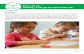 Ready, Set, Go! Planning a Kindergarten Registration Event · Get Ready. suggestions help you plan for a successful kindergarten registration event. The . Get Set. suggestions focus