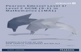 Pearson Edexcel Level 1/ Level 2 GCSE (9-1) in Mathematics ... · 0 1 2. Pearson Edexcel Level 1/Level 2 GCSE (9-1) in Mathematics Exemplification of the New Sample Assessment Materials