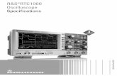 R&S®RTC1000 Oscilloscope Specifications · 2019-03-24 · Version 05.00, October 2018 Rohde & Schwarz R&S®RTC1000 Oscilloscope 5 Trigger system Trigger level range (min) ±15 div