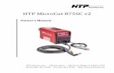 HTP MicroCut 875SC v2 - USA Weld · HTP is excluded and disclaimed by HTP. Note: This warranty is to the original purchaser only. The warranty can be transferred to another owner,