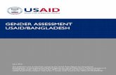 Gender Assessment, USAID/Bangladesh · 2018-11-09 · GENDER ASSESSMENT USAID/BANGLADESH April 2010 This publication was produced for review by the United States Agency for International