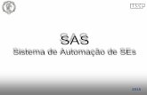 SAS - USP · SAS - Sistema de Automação de Subestações Disjuntores de Alta Tensão. O Arco Elétrico • Quando os contatos do disjuntor se separam, um arco elétrico se estabelece