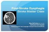 Post-Stroke Dysphagia · post-stroke dysphagia ! Increased risk of poor nutrition, hydration and aspiration-related pneumonia (Martino, et al. 2005) ! Increased length of hospital