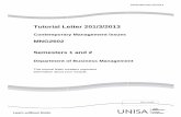 T utorial Le tter 201/3/2013 - StudyNotesUnisa...T C M S D Th inf utori ontem NG2 emes epartm is tutoria ormation al Le porar 602 ters ent o l letter co about yo tter y Man 1 an f