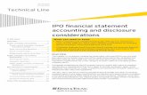 Technical Line: IPO financial statement accounting and ... · The accounting standards provision applies only to new or revised accounting standards issued after the JOBS Act was