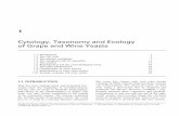 Cytology, Taxonomy and Ecology of Grape and Wine …...Cytology,Taxonomy and Ecology of Grape and Wine Yeasts 3 Yeasts are the most simple of the eucaryotes. The yeast cell contains