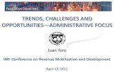 TRENDS, CHALLENGES AND …Resource and capacity Ensuring appropriate resources to revenue administration—a longstanding battle • Developing country revenue administrations often