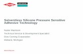 Solventless Silicone Pressure Sensitive Adhesive Technologymedia.mycrowdwisdom.com.s3.amazonaws.com/asc/2016 Fall Conv... · Solventless Silicone Pressure Sensitive Adhesive Technology
