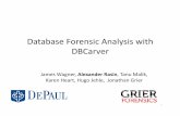 Database Forensic Analysis with DBCarvercidrdb.org/cidr2017/slides/p128-wagner-cidr17-slides.pdfDatabase Forensic Analysis with DBCarver James Wagner, Alexander Rasin, TanuMalik, Karen