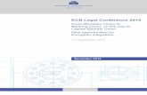 ECB Legal Conference 2015: From Monetary Union to Banking ... · December 2015. ECB Legal Conference 2015 From Monetary Union to Banking Union, ... Limitations on supervisory powers