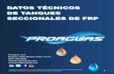 DATOS TÉCNICOS DE TANQUES SECCIONALES DE FRPproaguaspma.com/PDF/Proaguas - GRP Specifications Espaol... · 2018-09-10 · (BSEN13280: 2001) cisternas de plástico reforzadas con