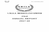 S.M.I.L.E. MICROFINANCE LIMITED · 2018-08-29 · S.M.I.L.E. MICROFINANCE LIMITED 4 | P a g e Annual Report 2017-18 OUR FUNDERS TERM LOANS BANKS IFMR FImpact Long Term Multi Asset
