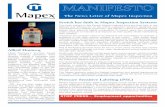 The News Letter of Mapex Inspection Mapex Inspection provides a range of technologies for Inspection,