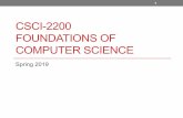 CSCI-2200 FOUNDATIONS OF COMPUTER SCIENCEcs.rpi.edu/~pattes3/csci2200/slides/Feb12.pdf · More about countable sets •A subset of a countable set is countable. •An infinite set