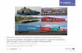Sustainable freight transport optimisation through synchromodal … · Sustainable freight transport optimisation through synchromodal networks Aaron Agbenyegah Agbo1* and Yanwei