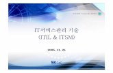 IT서비스관리기술 (ITIL & ITSM)nblog.syszone.co.kr/wp-content/uploads/1/2134752046.pdf · 2014-12-03 · ITIL ITIL은Best Practice, ISO는Quality Mgmt. System으로, ITIL을적용한기업은