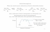 Cationic Rearrangements N1 reaction occurs, carbocations are …biewerm/13-cationic.pdf · 2016-06-20 · The NGP for this reaction was also shown when reaction was run in ethanol