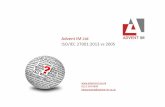 Advent IM Ltd ISO/IEC 27001:2013 vs 2005 · 2019-04-10 · 2013 vs 2005 Clause ISO/IEC 27001:2013 Objectives and Controls Clause ISO/IEC 27001:2005 Objectives and Controls A.9.2.3