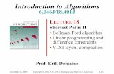 Introduction to Algorithms - MIT OpenCourseWare · 2020-01-30 · algorithms Algorithms for the general problem • Simplex methods — practical, but worst-case exponential time.