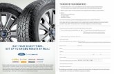 XXXX XXXX XXXX - ford Owner · 2020-03-25 · *Dealer-installed retail purchases only. Limit one redemption per customer. $80 tire rebate on Pirelli. ® $60 tire rebate on Goodyear,