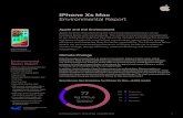 iPhone XS Max PER FF - Apple Inc. · 2018-09-12 · iPhone Xs Max Environmental Report Apple and the Environment Apple believes that improving the environmental performance of our