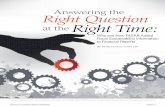 Answering the Right Question at the Right Timefaculty.cbpp.uaa.alaska.edu/afgjp/PADM628 Spring 2012... · 2012-02-29 · SPRING 2011 JOURNAL OF GOVERNMENT FINANCIAL MANAGEMENT 15