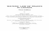WATERS' LAW OF TRUSTS IN CANADATABLE OF CONTENTS xiii 2. What thè Donee Must Show 214 (a) Intention to Give During Lifetime 214 (b) Subject-matter Must be Specific 216 (e) Donee Must