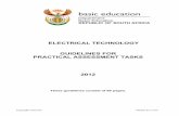 ELECTRICAL TECHNOLOGY GUIDELINES FOR PRACTICAL … Exam Documents/Electrical Technology P… · Electrical Technology 3 DBE/PAT 2012 ... SECTION A (Teacher's Guide) 1. The structure