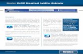 Newtec M6100 Broadcast Satellite Modulator · 2018-02-13 · analyser, support of SMPTE 2022 FEC at the GbE inputs (for distributed IP headends), and native support of Carrier ID