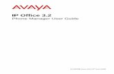 IP Office 3 - AvayaIP Office 3.2 15-600988 Issue 14b (14th June 2006) Introduction About this Guide This guide describes how to receive and make calls using the IP Office Phone Manager