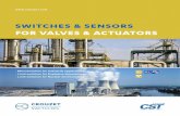 SWITCHES & SENSORS FOR VALVES & ACTUATORS · For explosive atmospheres, nuclear environments, and harsh environments, Crouzet Switches offers 2 valve and actuator product ranges: