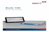Bode 100 Quick Start Guide · This quick start guide is a publication of OMICRON electronics. All rights including translation reserved. Reproduction of any kind, e.g., photocopying,