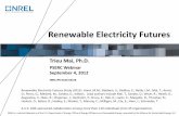 Renewable Electricity Futures - NREL · NREL is a national laboratory of the U.S. Department of Energy, Office of Energy Efficiency and Renewable Energy, operated bythe Alliance for