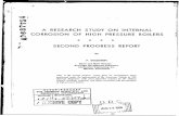 A RESEARCH STUDY ON INTERNAL CORROSION OFHIGH … · 2018-11-09 · 74 INN N A RESEARCH STUDY ON INTERNAL CORROSION OFHIGH PRESSURE BOILERS 0 04 SECOND PROGRESS REPORT by P. GOLDSTEIN
