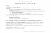 Simulation: Tox (TCA)...Application of Toxicological approach (RRSIDEAD) to a resuscitation scenario 2. Making an adequate Risk Assessment in a Toxicological resuscitation in the setting