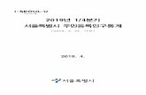 2019년 1/4분기 서울특별시 주민등록인구통계 - Seoul Metropolitan …stat.seoul.go.kr/pdf/registration(2019.1Q).pdf · 2019-04-26 · 2019년 1/4분기 서울특별시