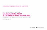 celeBrAting emerging ArtiStS AppreciAtion for the clAudine And Stephen BronfmAn · 2019-11-28 · 2 As a leading patron of the arts, the Claudine and Stephen Bronfman Family Foundation