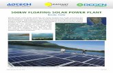500kW Floating Solar Power Plantregenpower.com/.../11/500kW_Floating_Solar_Power_Plant.pdfbased Radiant Solar Pvt Ltd, Floatels India Pvt Ltd and Regen Power Pty Ltd, an Australian