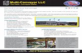 Multi-Conveyor LLC...The Multi-Conveyor Advantage Why choose Multi-Conveyor? MULTI-CONVEYOR designs and builds custom conveyors and related devices. We are a leader in the industry