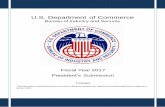 U.S. Department of Commerce FY 2017... · BIS - i U.S. Department of Commerce Bureau of Industry and Security Fiscal Year 2017 President’s Submission Privileged The information