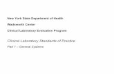 New York State Department of Health Wadsworth Center ...€¦ · Quality Management System Sustaining Standard of Practice 1. Where indicated, non-conformance is investigated and