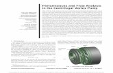 Performances and Flow Analysis in the Centrifugal Vortex Pump€¦ · Performances and Flow Analysis in the Centrifugal Vortex Pump Improvements to the characteristics of a centrifugal